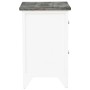 Mesitas de noche con cajones 2 unidades gris y blanco de vidaXL, Mesitas de noche - Ref: Foro24-242041, Precio: 72,03 €, Desc...