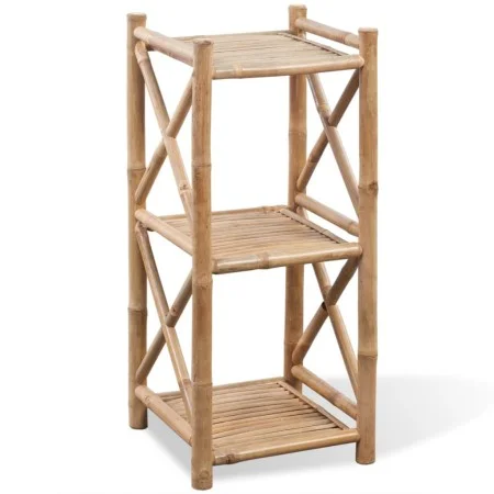 Estantería de Bambú Cuadrada de 3 Niveles de vidaXL, Librerías y estanterías - Ref: Foro24-242491, Precio: 70,62 €, Descuento: %