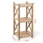 Estantería de Bambú Cuadrada de 3 Niveles de vidaXL, Librerías y estanterías - Ref: Foro24-242491, Precio: 70,62 €, Descuento: %