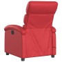 Sillón de masaje reclinable eléctrico de cuero artificial rojo en Sillones | Comprar online en Foru.es