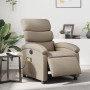 Sillón reclinable de masaje eléctrico cuero sintético capuchino en Sillones | Comprar online en Foru.es