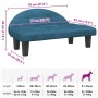 Cama para perros de terciopelo azul 70x52x30 cm en Camas para perros | Comprar online en Foru.es