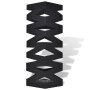 Paragüero cuadrado soporte para bastones de acero negro 48,5 cm de vidaXL, Paragüeros - Ref: Foro24-242469, Precio: 31,27 €, ...