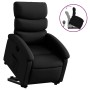 Sillón reclinable elevable cuero artificial negro en Sillones | Comprar online en Foru.es