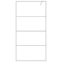 Silver transparent ESG glass shower screen 100x195 cm by , Shower walls and screens - Ref: Foro24-152137, Price: 165,72 €, Di...