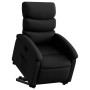 Sillón reclinable elevable cuero artificial negro en Sillones | Comprar online en Foru.es