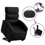 Sillón reclinable elevable cuero artificial negro en Sillones | Comprar online en Foru.es