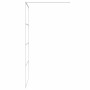 Mampara de ducha vidrio ESG transparente blanco 100x195 cm de , Paredes y mamparas de ducha - Ref: Foro24-152142, Precio: 149...