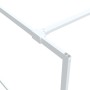 Mampara de ducha vidrio ESG transparente blanco 100x195 cm de , Paredes y mamparas de ducha - Ref: Foro24-152142, Precio: 149...