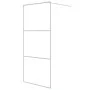 Transparent white ESG glass shower screen 90x195 cm by , Shower walls and screens - Ref: Foro24-152121, Price: 142,33 €, Disc...
