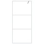 Mampara de ducha vidrio ESG transparente blanco 90x195 cm de , Paredes y mamparas de ducha - Ref: Foro24-152121, Precio: 144,...