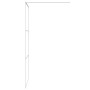 Mampara de ducha vidrio ESG transparente blanco 90x195 cm de , Paredes y mamparas de ducha - Ref: Foro24-152121, Precio: 144,...