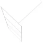 Transparent white ESG glass shower screen 90x195 cm by , Shower walls and screens - Ref: Foro24-152121, Price: 142,33 €, Disc...
