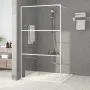 Mampara de ducha vidrio ESG transparente blanco 115x195 cm de , Paredes y mamparas de ducha - Ref: Foro24-152123, Precio: 165...
