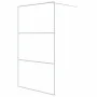 Transparent white ESG glass shower screen 115x195 cm by , Shower walls and screens - Ref: Foro24-152123, Price: 165,35 €, Dis...