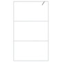 Mampara de ducha vidrio ESG transparente blanco 115x195 cm de , Paredes y mamparas de ducha - Ref: Foro24-152123, Precio: 167...