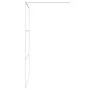 Transparent white ESG glass shower screen 115x195 cm by , Shower walls and screens - Ref: Foro24-152123, Price: 165,35 €, Dis...