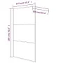 Transparente Duschwand aus weißem ESG-Glas, 115 x 195 cm von , Duschwände und Duschwände - Ref: Foro24-152123, Preis: 165,35 ...