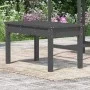 Banco de jardín madera maciza pino gris 80x44x45 cm de , Bancos de jardín - Ref: Foro24-823999, Precio: 59,04 €, Descuento: %
