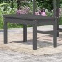 Banco de jardín madera maciza pino gris 80x44x45 cm de , Bancos de jardín - Ref: Foro24-823999, Precio: 60,04 €, Descuento: %
