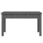 Banco de jardín madera maciza pino gris 80x44x45 cm de , Bancos de jardín - Ref: Foro24-823999, Precio: 59,04 €, Descuento: %