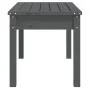 Banco de jardín madera maciza pino gris 80x44x45 cm de , Bancos de jardín - Ref: Foro24-823999, Precio: 59,04 €, Descuento: %