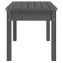 Banco de jardín madera maciza pino gris 80x44x45 cm de , Bancos de jardín - Ref: Foro24-823999, Precio: 60,04 €, Descuento: %