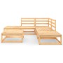 Juego de muebles de jardín 6 piezas madera maciza de pino de , Conjuntos de jardín - Ref: Foro24-3075499, Precio: 320,57 €, D...