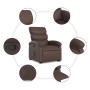 Sillón reclinable elevable cuero sintético marrón en Sillones | Comprar online en Foru.es