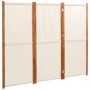Biombo divisor de 3 paneles blanco crema 210x180 cm de , Divisores de ambientes - Ref: Foro24-319183, Precio: 111,08 €, Descu...