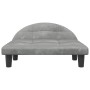 Cama para perros de terciopelo gris claro 70x52x30 cm en Camas para perros | Comprar online en Foru.es
