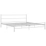 Estructura de cama de metal blanca 180x200 cm de , Camas y somieres - Ref: Foro24-284697, Precio: 117,49 €, Descuento: %