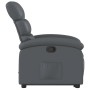 Sillón reclinable elevable cuero artificial gris en Sillones | Comprar online en Foru.es