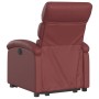 Sillón reclinable elevable cuero artificial rojo tinto en Sillones | Comprar online en Foru.es