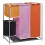 Cesto de ropa sucia 3 secciones con cubo de lavado de vidaXL, Cestas para ropa - Ref: Foro24-242058, Precio: 31,04 €, Descuen...