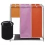 Cesto de ropa sucia 3 secciones con cubo de lavado de vidaXL, Cestas para ropa - Ref: Foro24-242058, Precio: 31,04 €, Descuen...