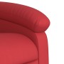 Sillón reclinable elevable cuero artificial rojo en Sillones | Comprar online en Foru.es