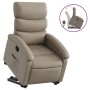 Sillón reclinable elevable cuero artificial color capuchino en Sillones | Comprar online en Foru.es
