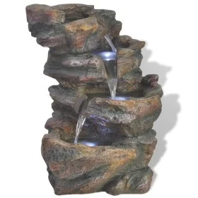 Fuente de agua para interior con luz LED poliresina de vidaXL, Fuentes y cascadas - Ref: Foro24-242353, Precio: 97,42 €, Desc...