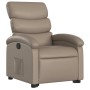 Sillón reclinable elevable cuero artificial color capuchino en Sillones | Comprar online en Foru.es
