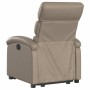 Sillón reclinable elevable cuero artificial color capuchino en Sillones | Comprar online en Foru.es