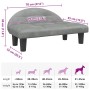 Cama para perros de terciopelo gris claro 70x52x30 cm en Camas para perros | Comprar online en Foru.es