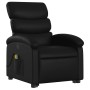 Sillón reclinable de masaje de pie cuero artificial negro en Sillones | Comprar online en Foru.es