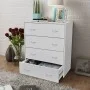 Aparador con 4 cajones blanco 60x30,5x71 cm de vidaXL, Aparadores - Ref: Foro24-242545, Precio: 85,75 €, Descuento: %