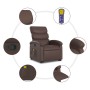 Sillón reclinable de masaje de pie de cuero sintético marrón en Sillones | Comprar online en Foru.es