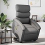 Sillón reclinable de masaje de pie cuero artificial gris en Sillones | Comprar online en Foru.es