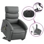 Sillón reclinable de masaje de pie cuero artificial gris en Sillones | Comprar online en Foru.es