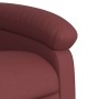 Sillón reclinable de masaje de pie cuero artificial rojo tinto en Sillones | Comprar online en Foru.es