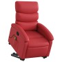 Sillón reclinable de masaje de pie cuero artificial rojo en Sillones | Comprar online en Foru.es