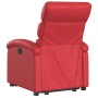 Sillón reclinable de masaje de pie cuero artificial rojo en Sillones | Comprar online en Foru.es